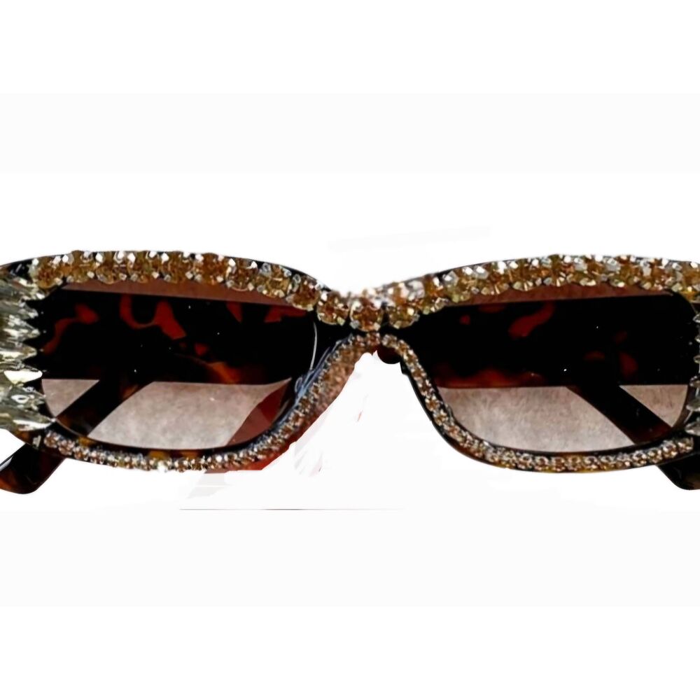 Doll's Kill Rhinestone Studded Sunglasses